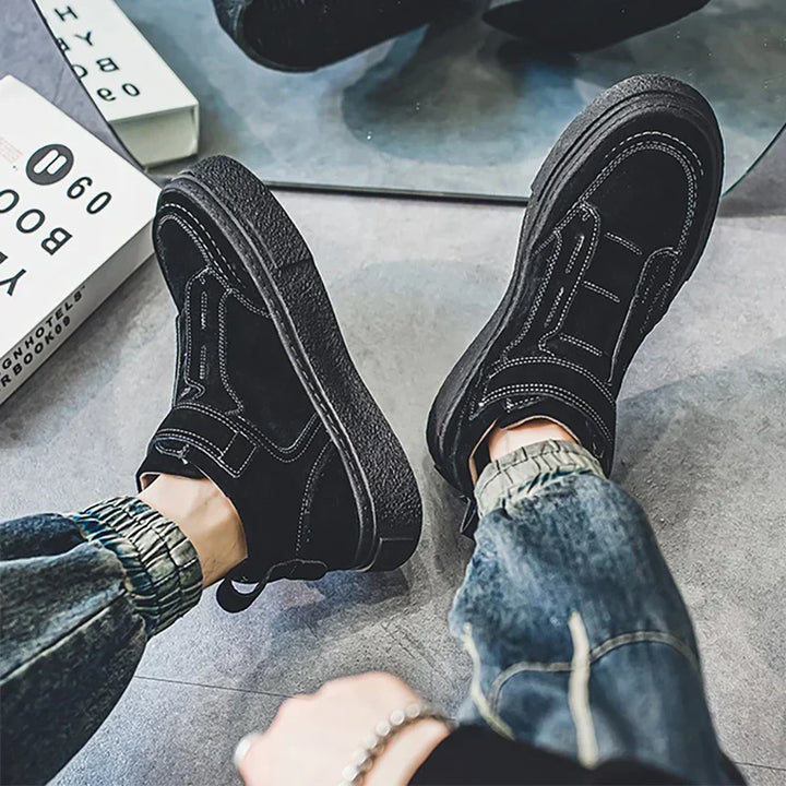 Brunello Suede Leather Sneakers