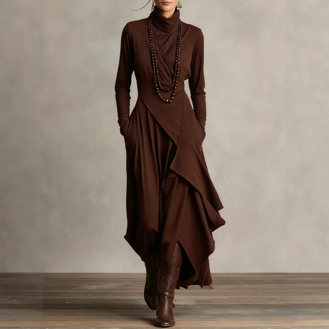 Jolene Draped Crossover Maxi Dress