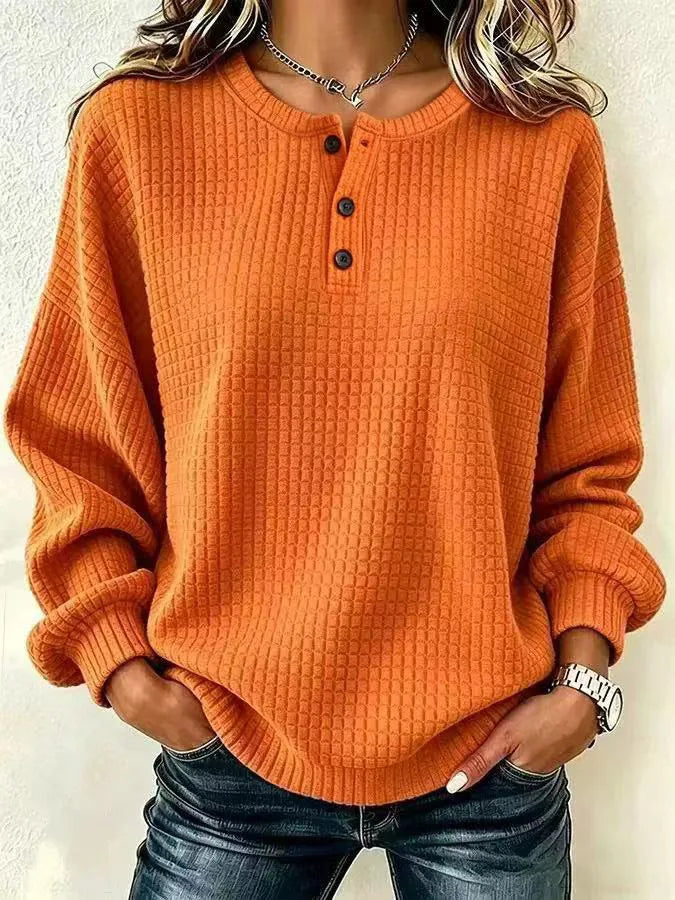 Marina Waffle Knit Henley