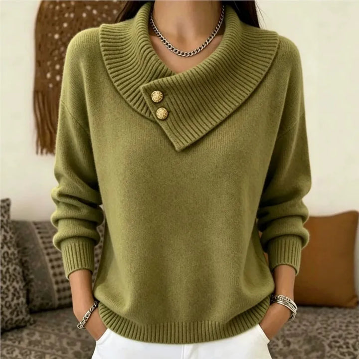 Junia Foldover Collar Sweater