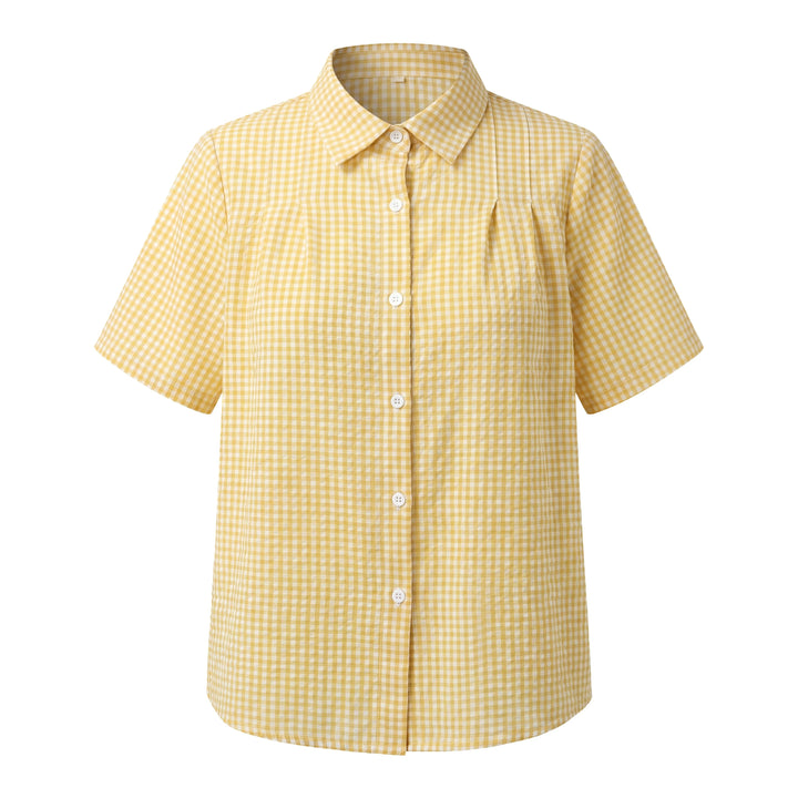 Katie Gingham Button Shirt