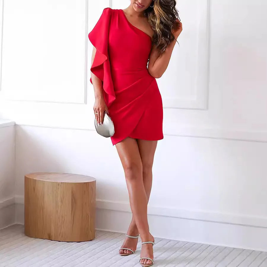 Sasha Elegant Ruffle Mini Dress