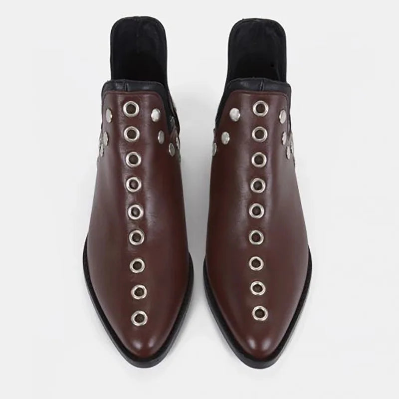 Zelie Stud Pointed Ankle Boot