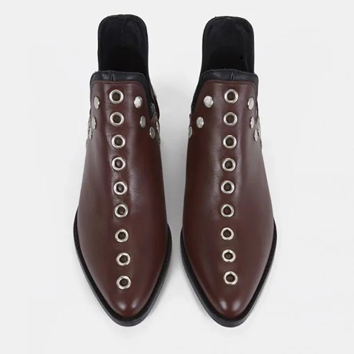 Zelie Stud Pointed Ankle Boot