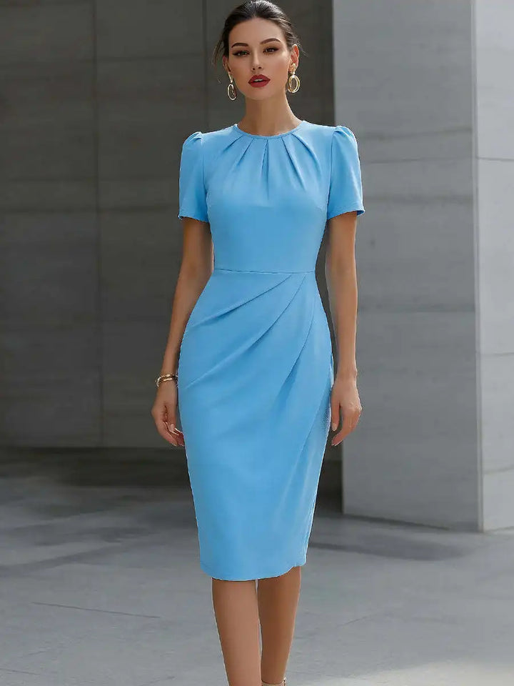 Solmira Waist Cinched Midi Dress