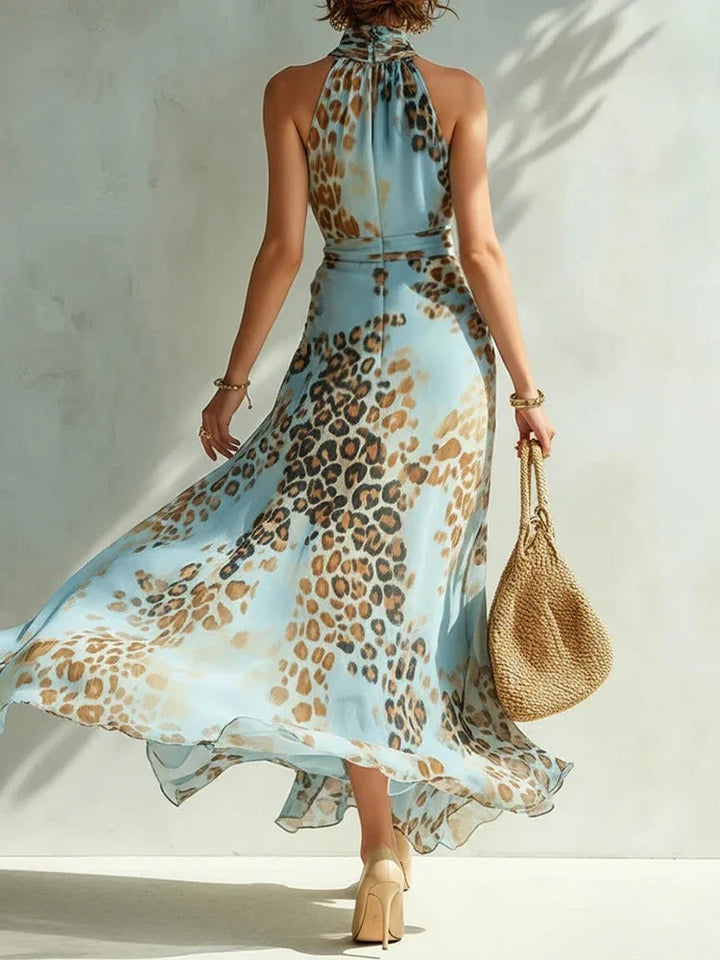 Aileen Leopard Print Maxi Dress