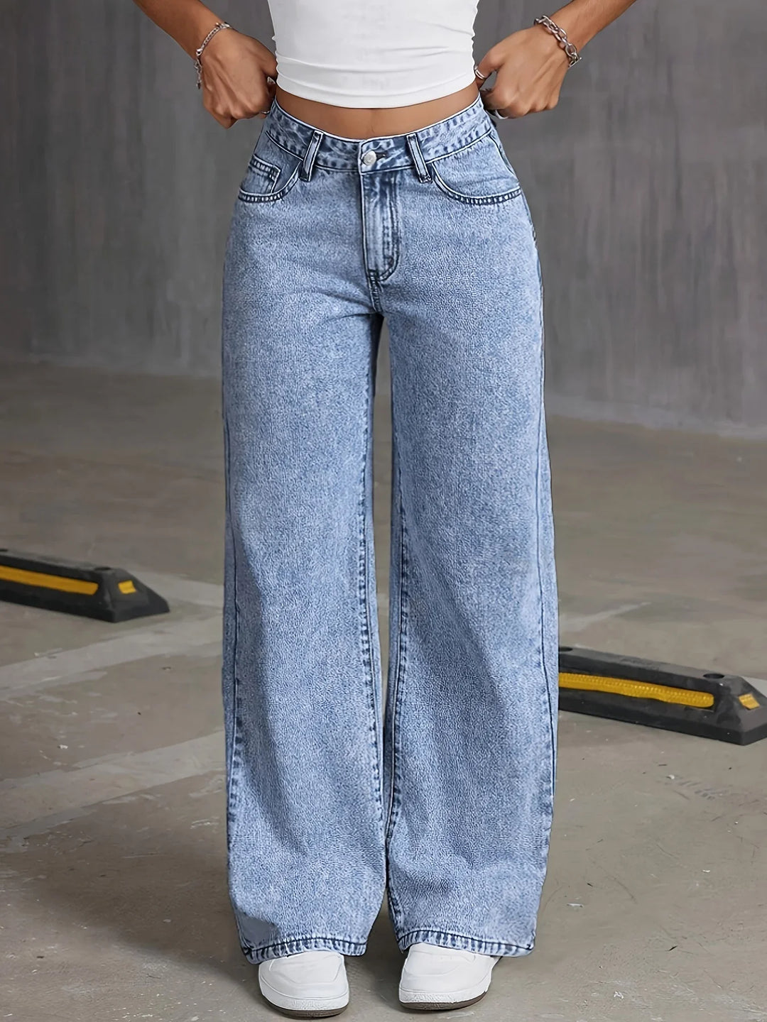Bella High Waist Wide Leg Jeans
