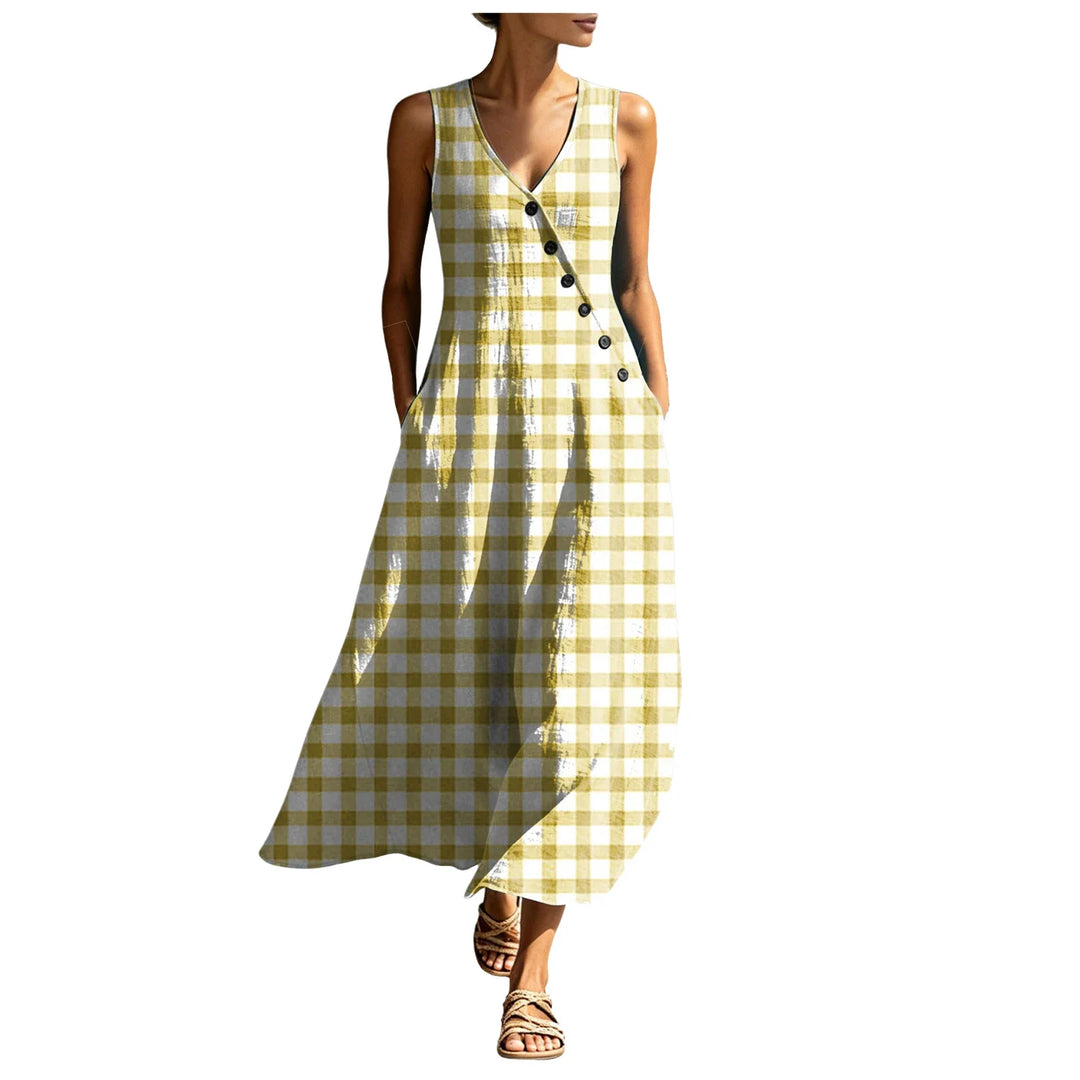Sophronia Sleeveless Beach Maxi Dress