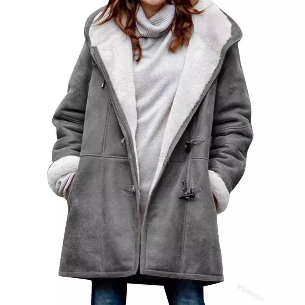 Wynter Toggle Duffle Shearling Coat