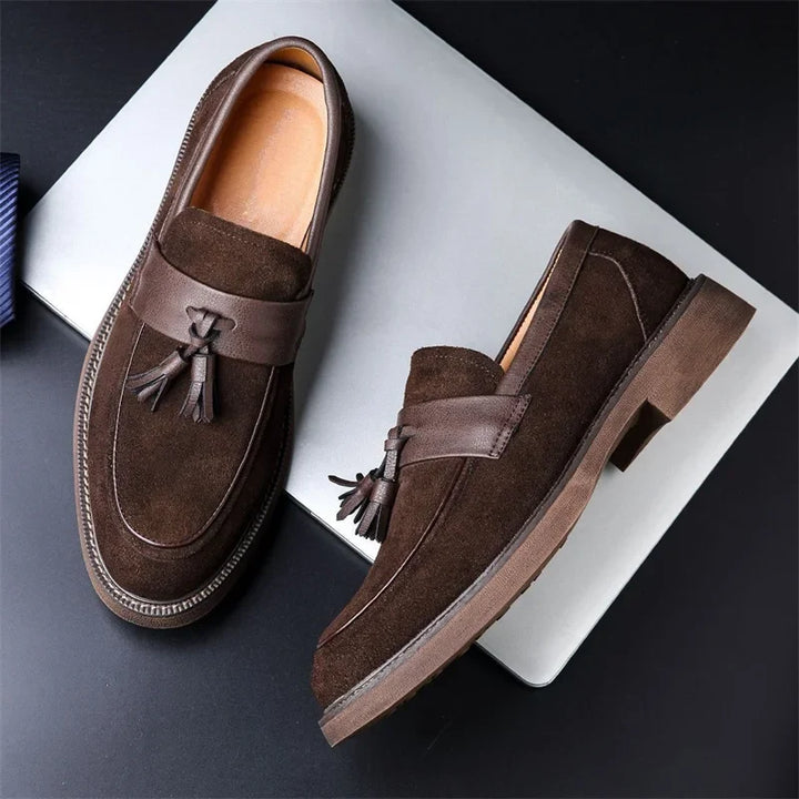 Omari Leather Tassel Loafers