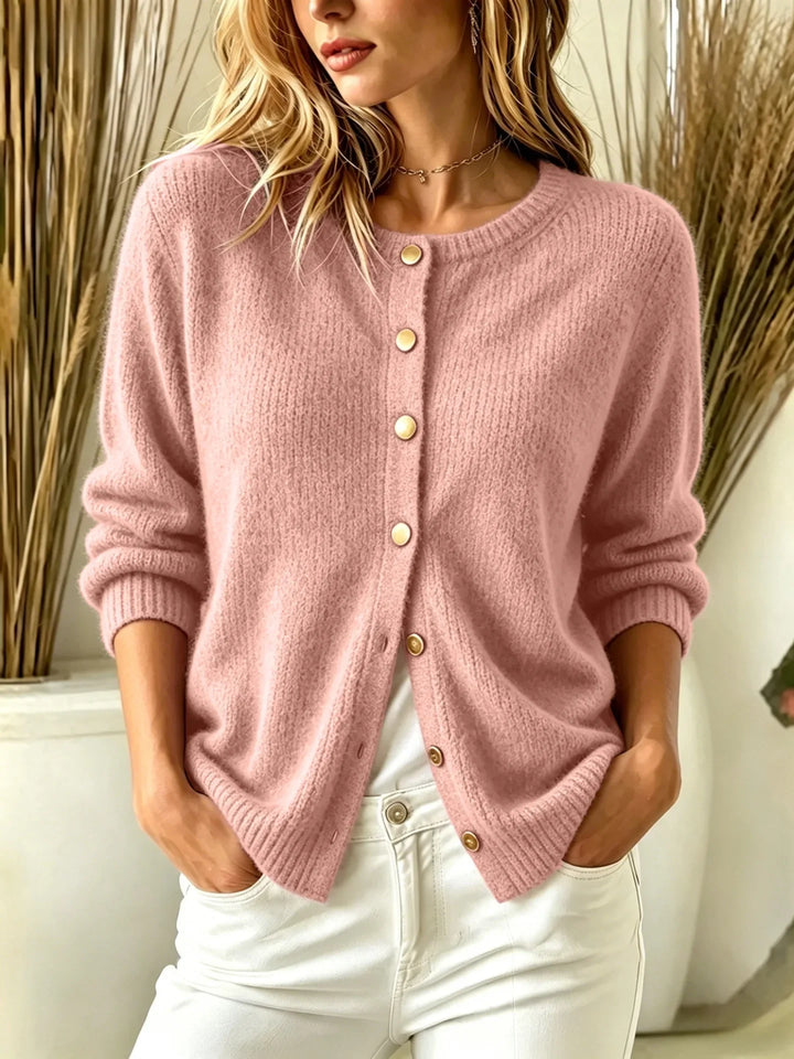 Delphine Button Front Cardigan