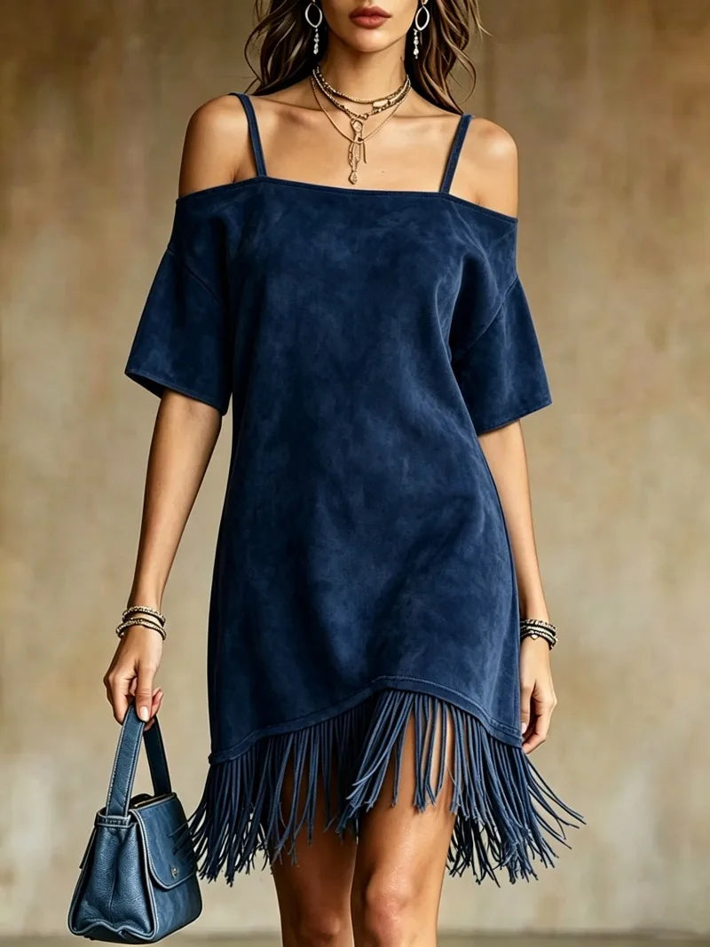 Marissa Fringe Mini Dress
