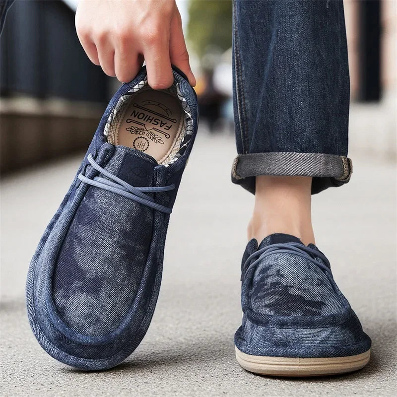 Wesley Washed Canvas Loafers
