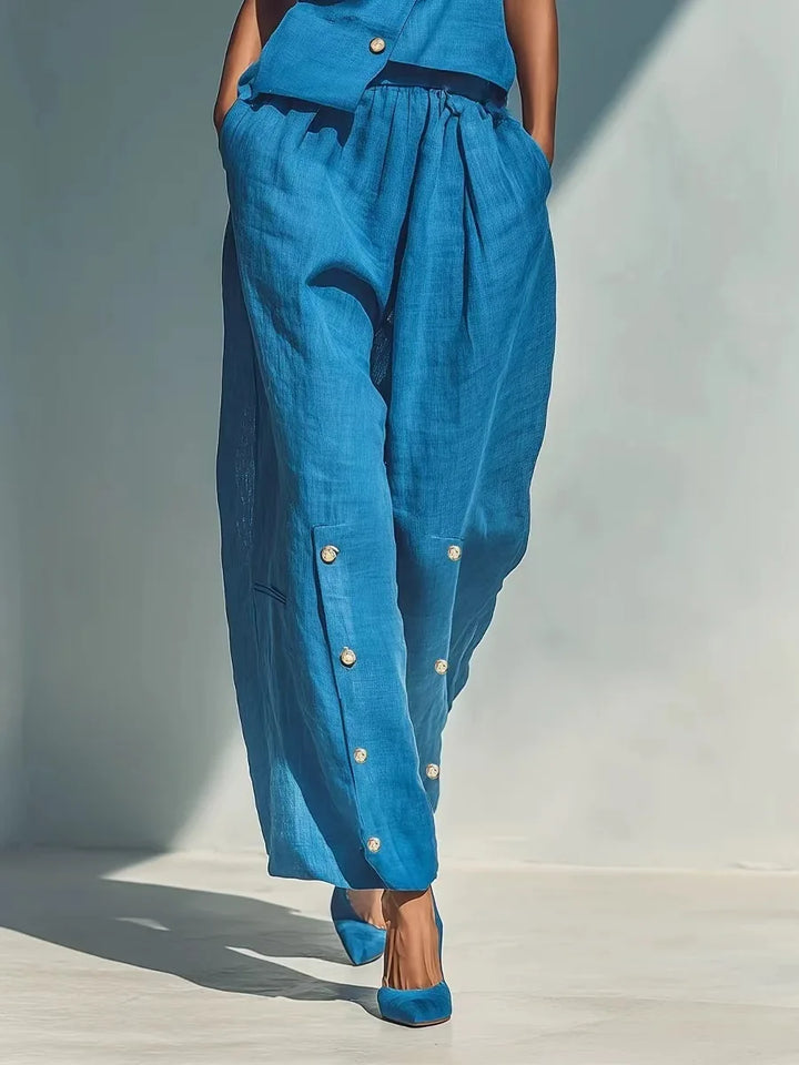 Gemma Sleeveless Top and Trousers Set