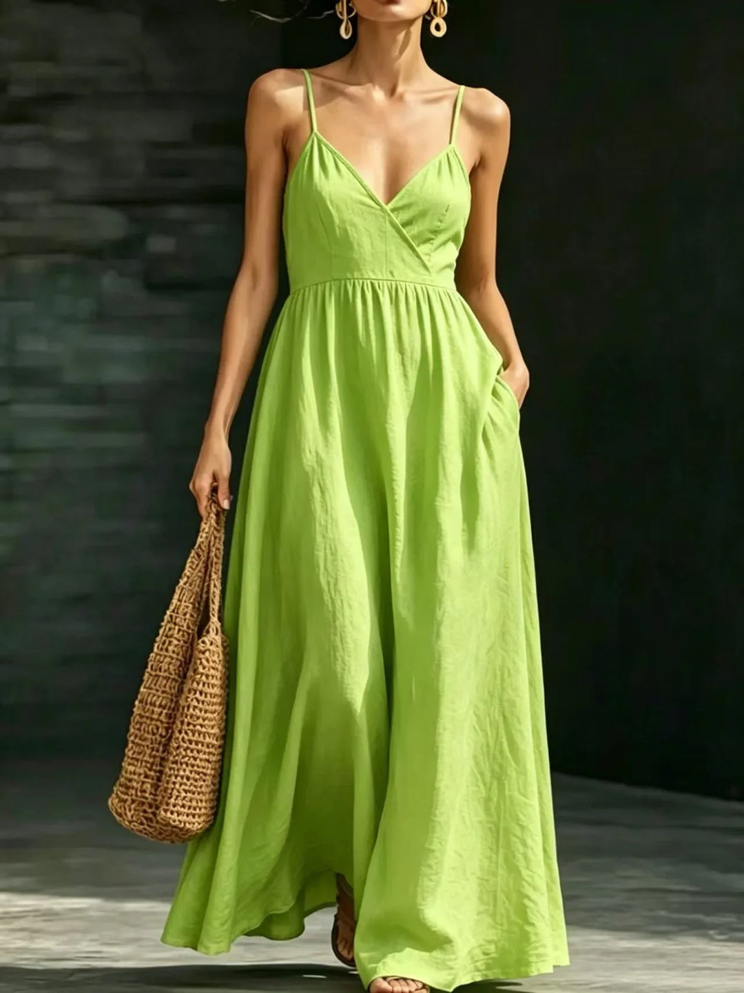 Brivelle Elegant Flowy Maxi Dress