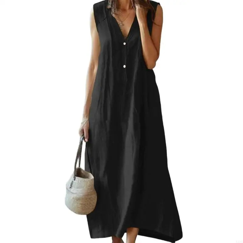 Kennedy Relaxed Linen Maxi Dress