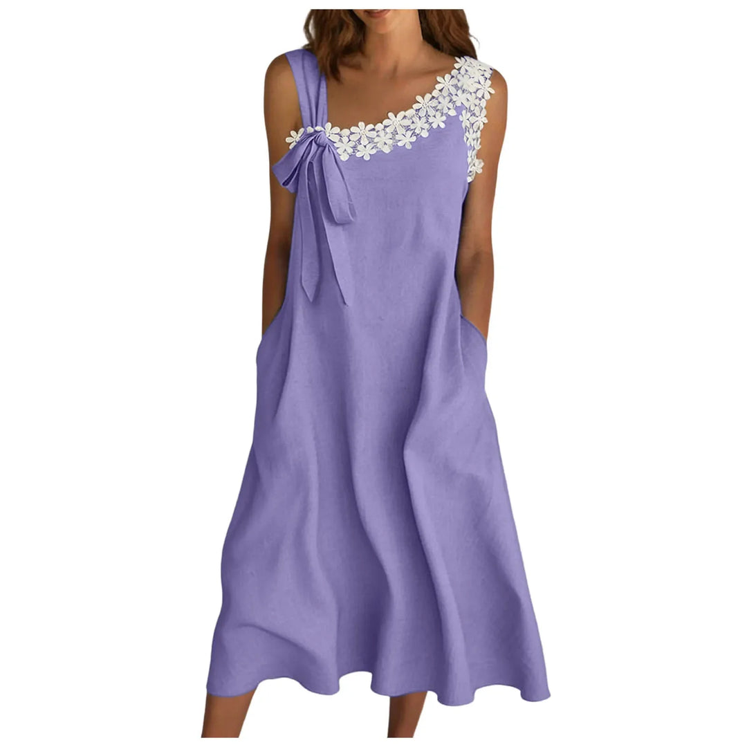 Gracie Casual Pocket Midi Dress
