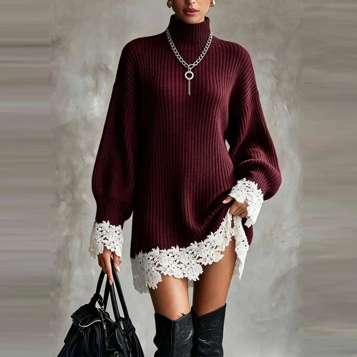 Yvaine Lace Trim Mini Dress