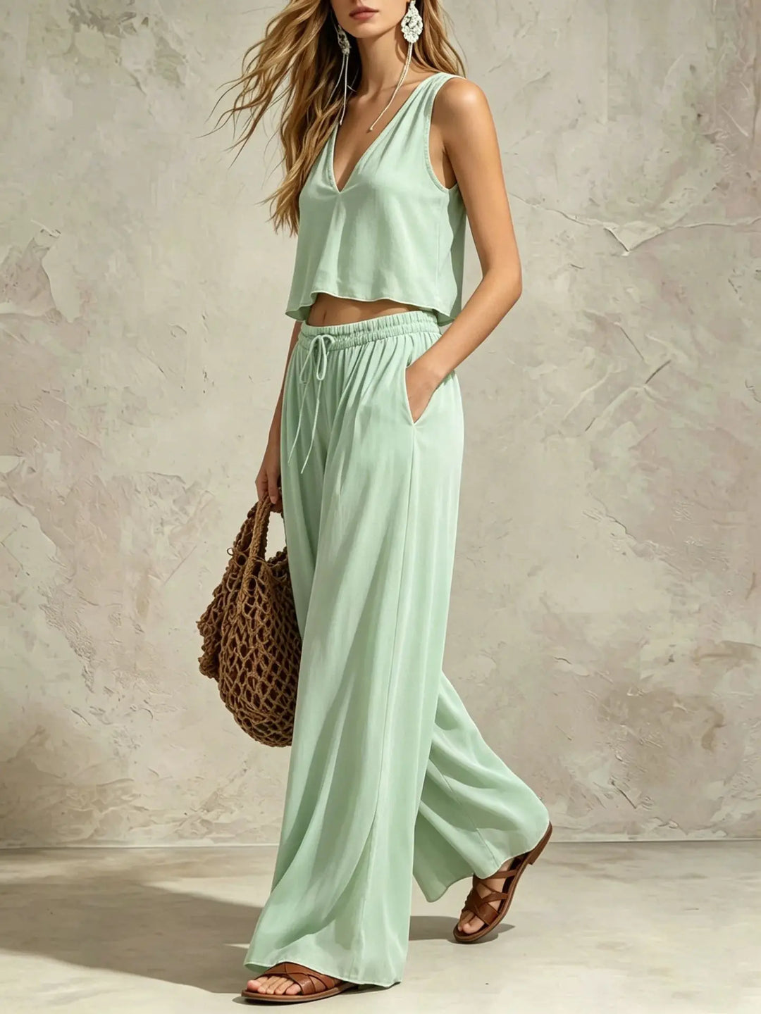 Lyra Casual Summer Trouser Set