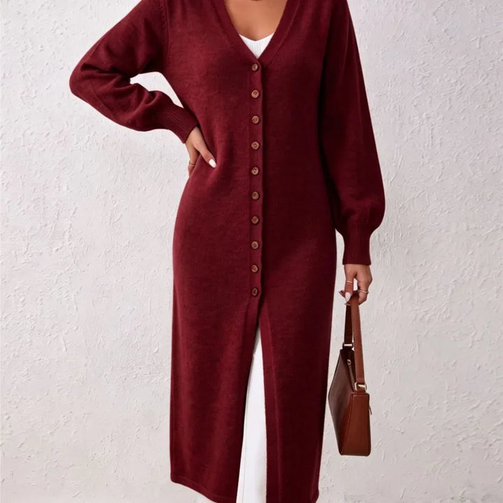 Idris Long Ribbed Cardigan