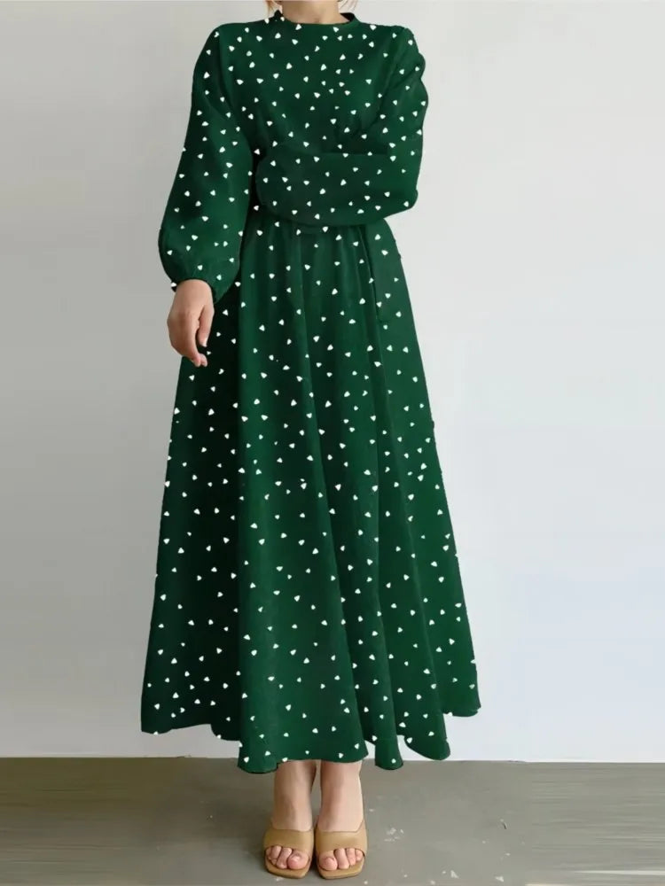 Mya  Polka Dot Maxi Dress