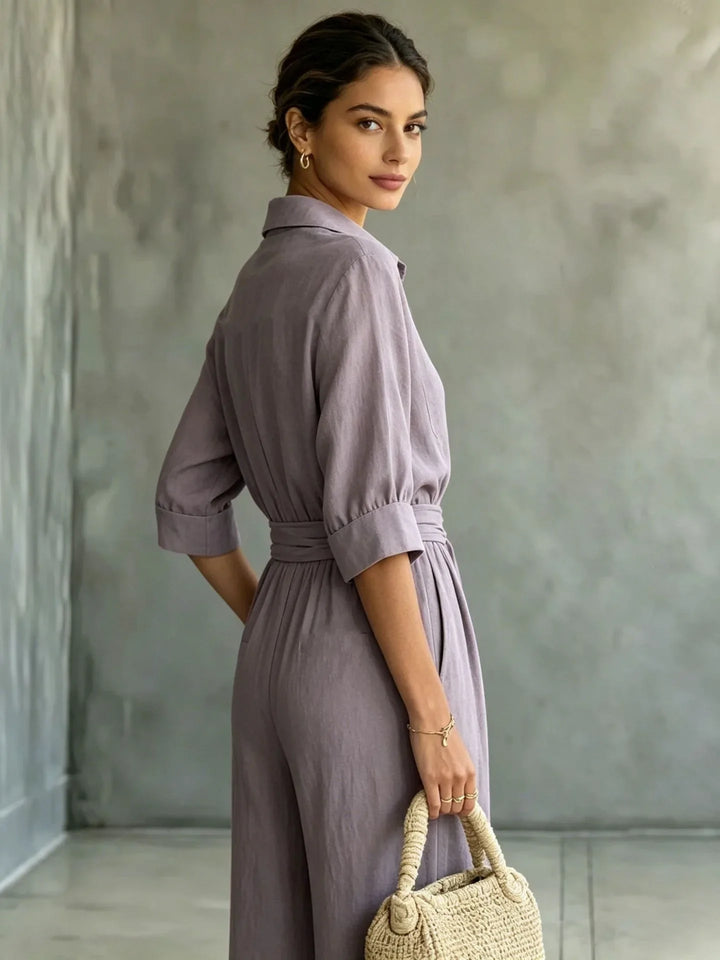 Juliana Casual Wide Leg Jumpsuit