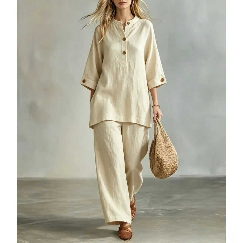 Liorael Loose Fit Everyday Two Piece Set