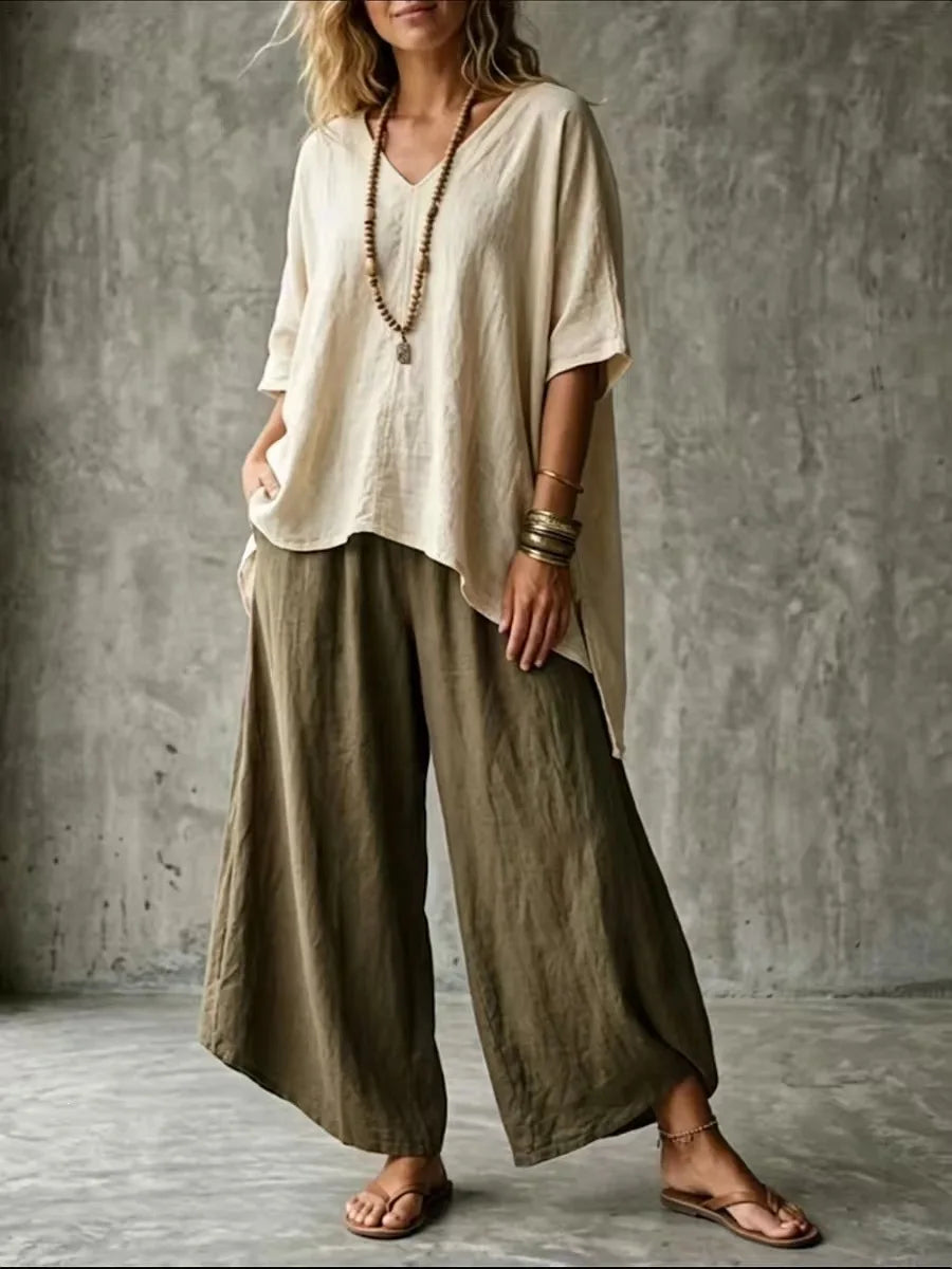 Anneliese Linen Blend Co-Ord Set