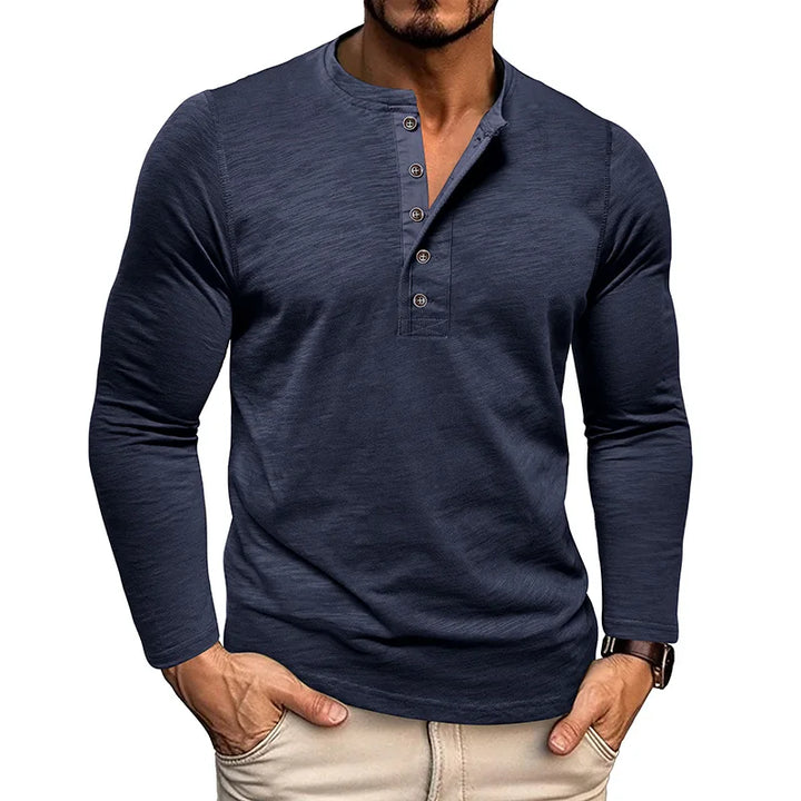 Jacob Breathable Henley Long Sleeve Shirt
