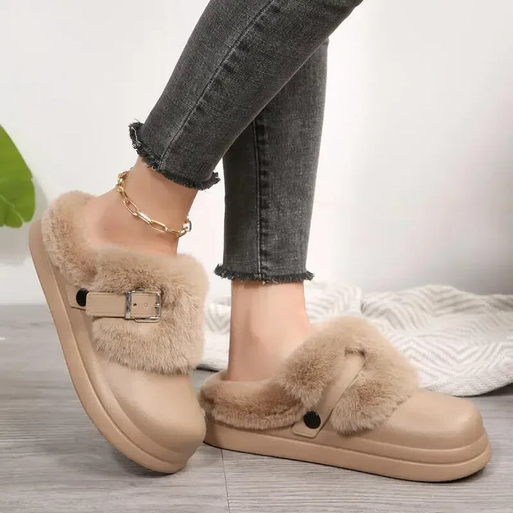 Winnie Platform Fur Clog