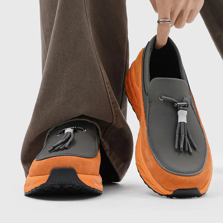 Isaias Leather Tassel Loafers