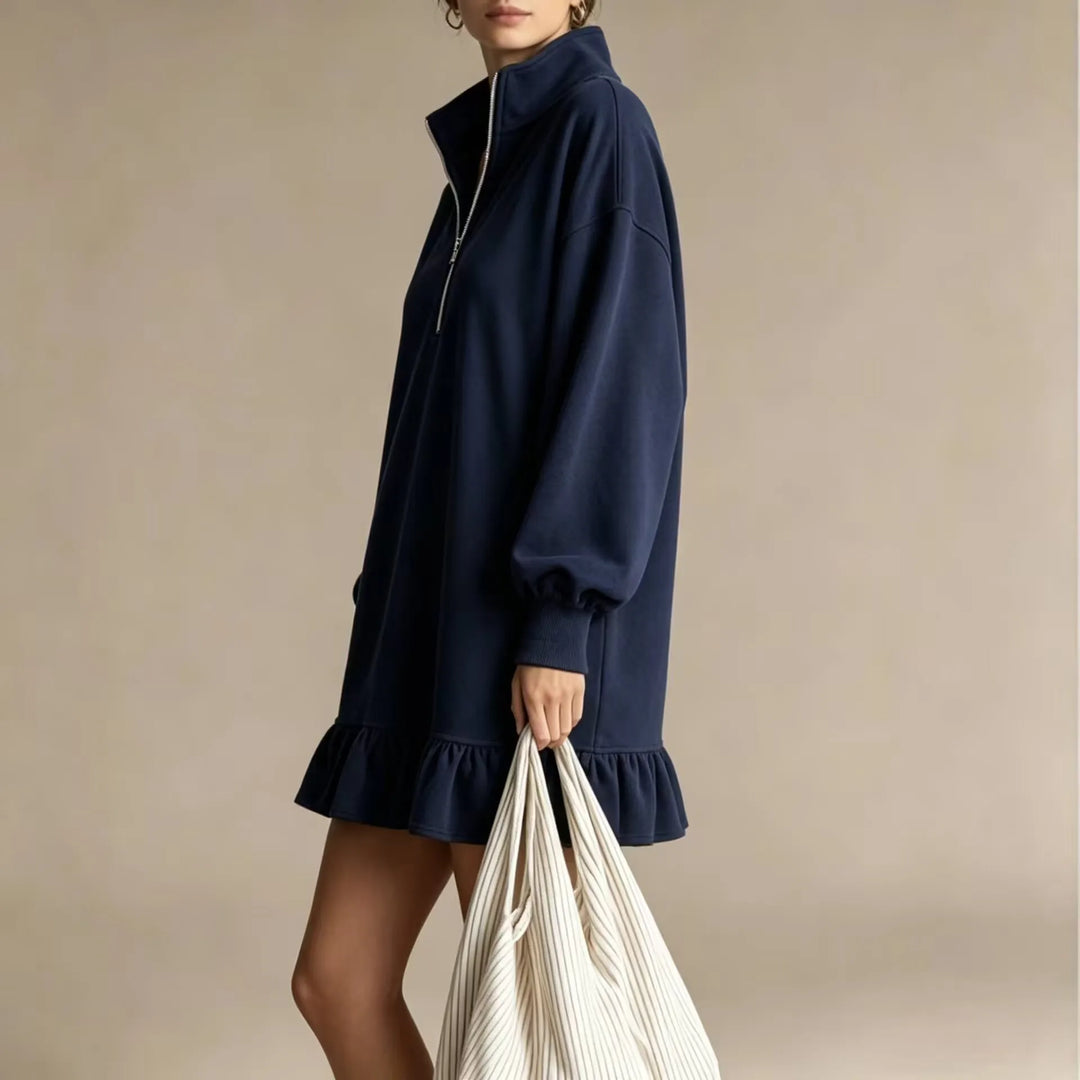 Ana Ruffle Hem Mini Dress