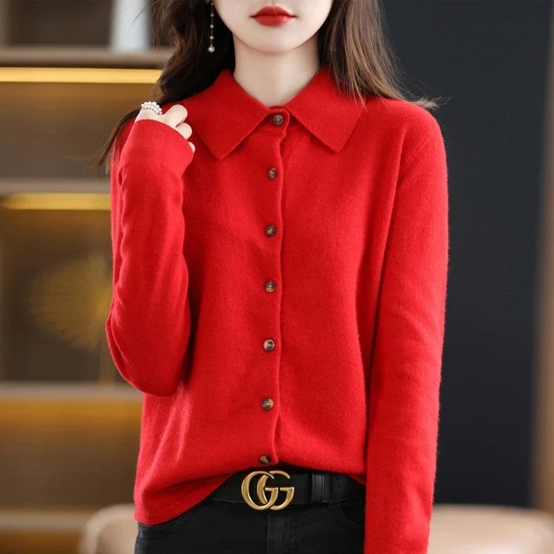 Auden Polo Button Front Cardigan