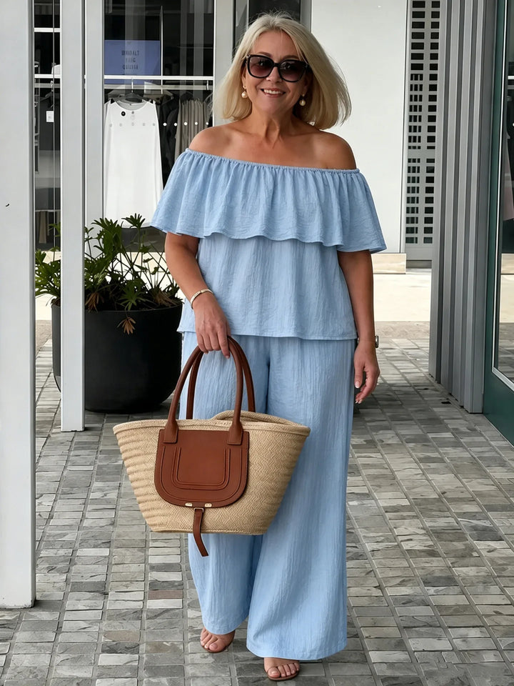 Emily Ruffle Pants Set