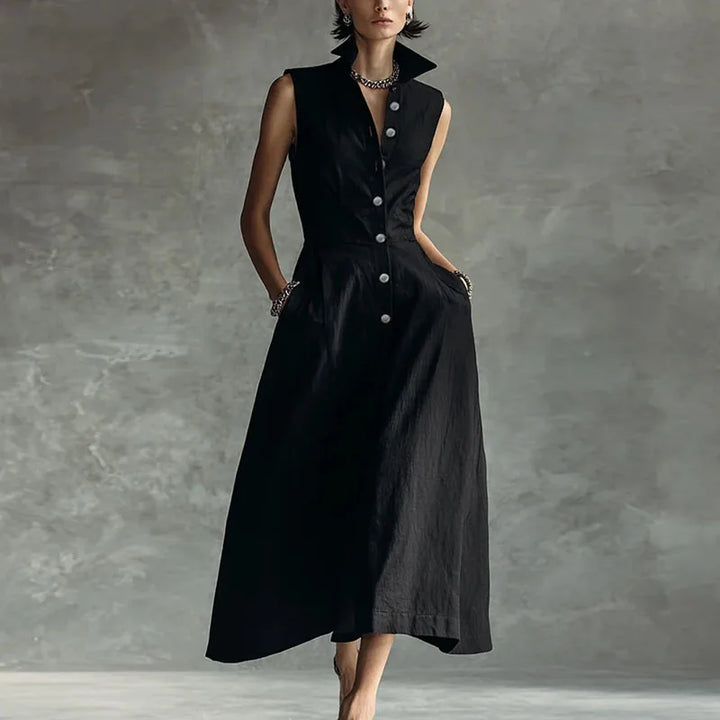 Renata Sophisticated Shirt Maxi Dress