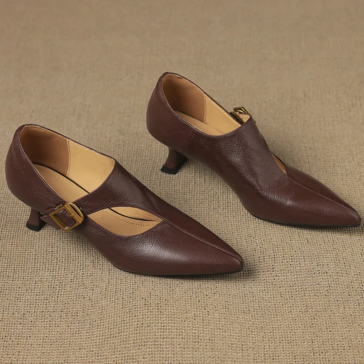 Yasmine Leather Dress Pumps