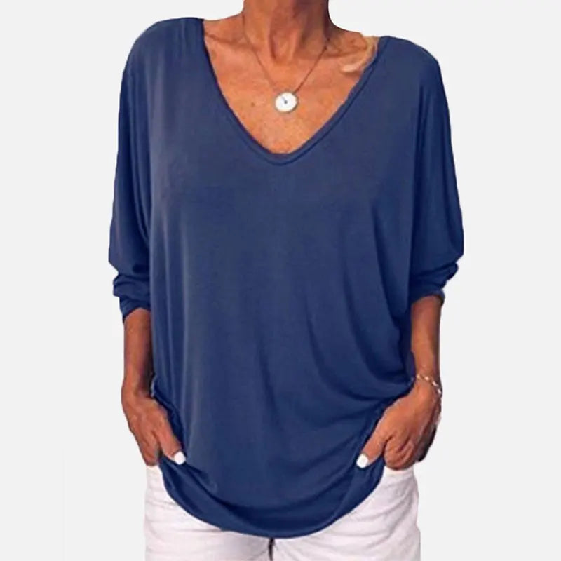Giselle V-Neck Button Top