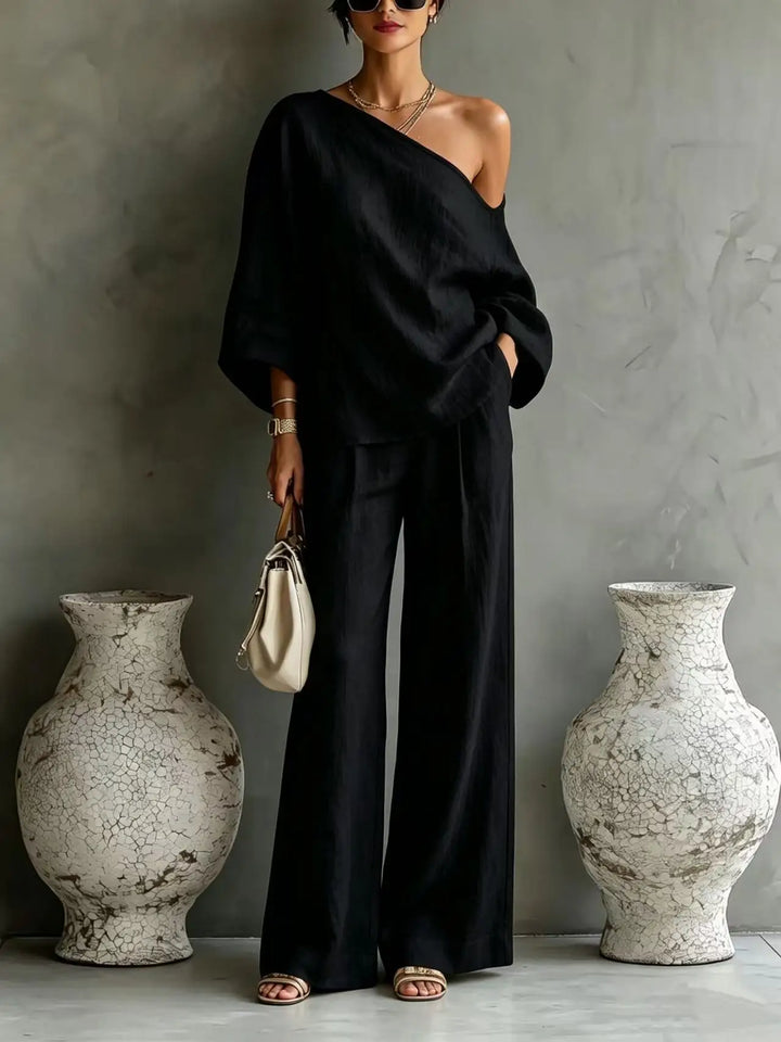 Arya One Shoulder Matching Set