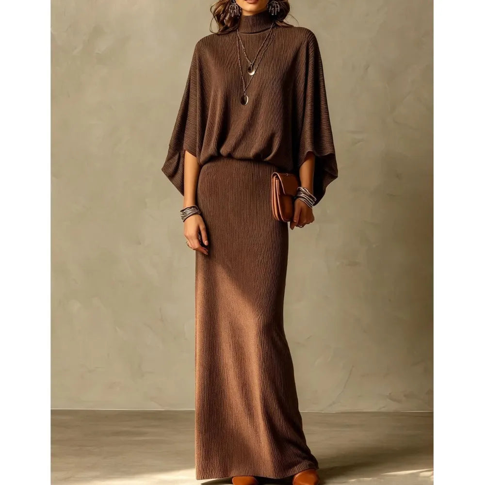Ines Ribbed Knit Skirt Set