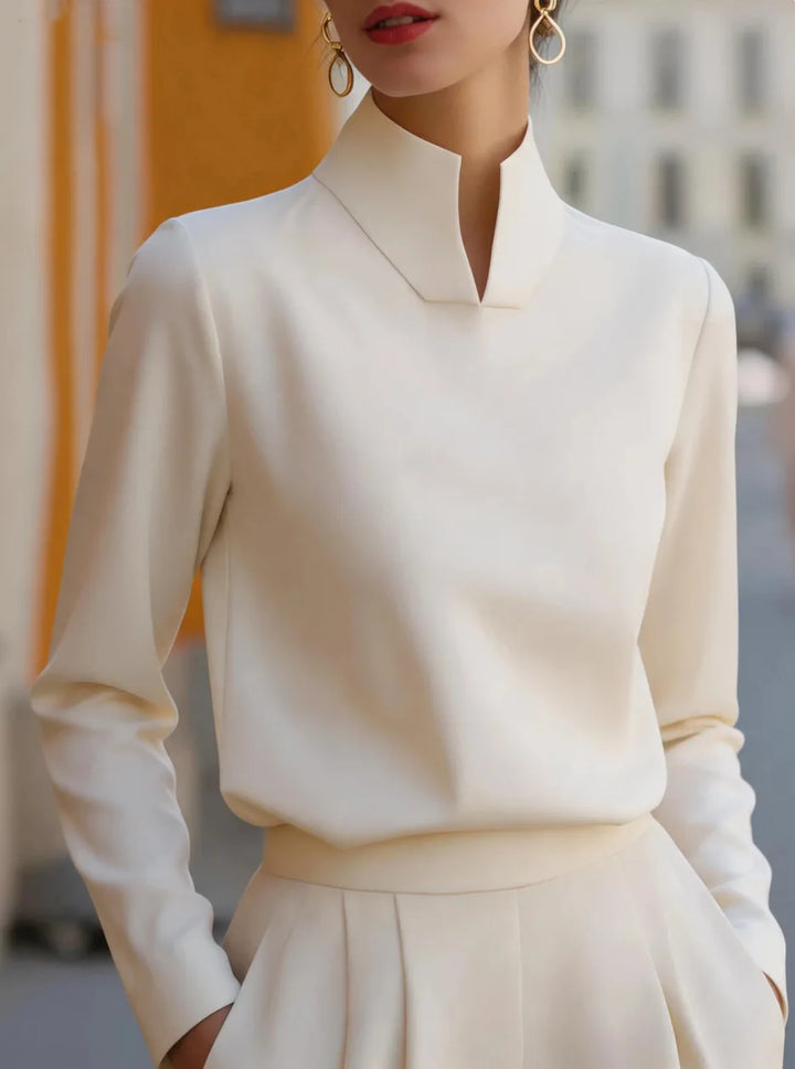 Emilee Stand Collar Blouse