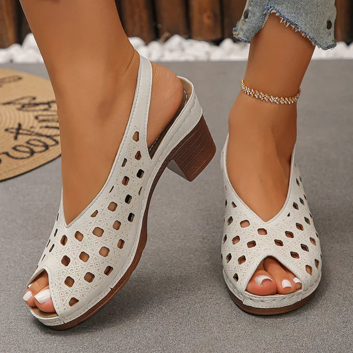 Macey Orthopedic Peep Toe Sandals
