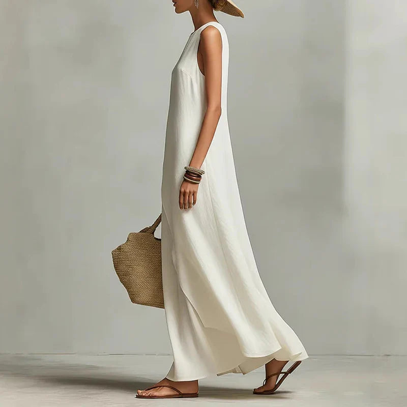Saffira Breathable Casual Maxi Dress