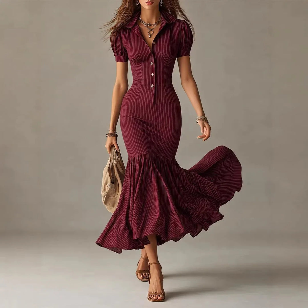 Renata Button Front Shirt Dress