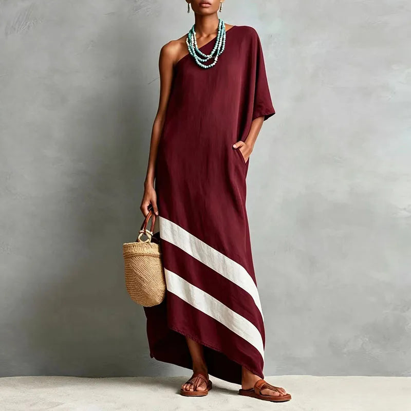 Dahlia One Shoulder Maxi Dress
