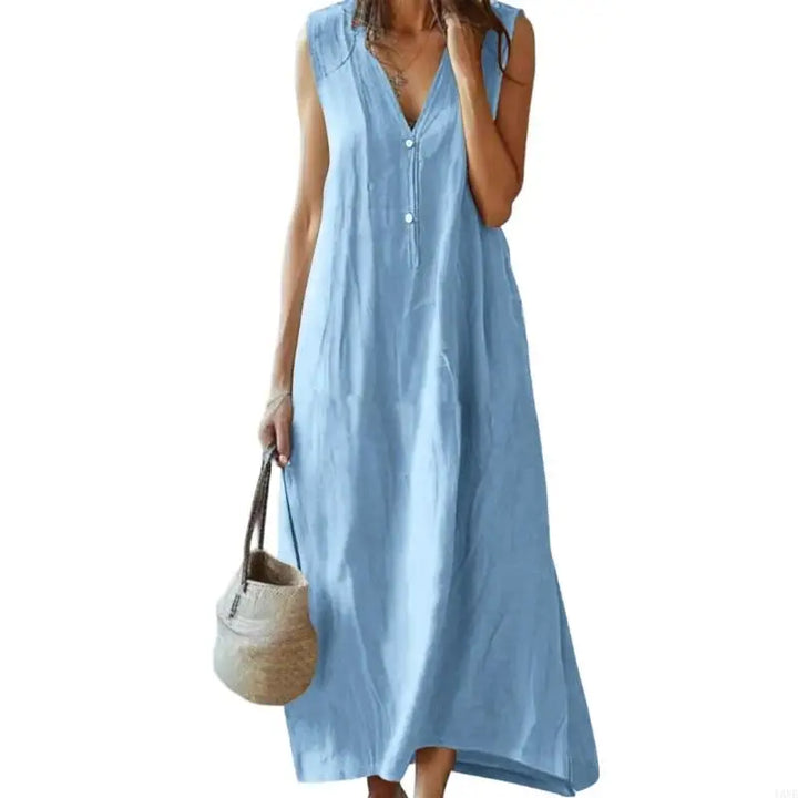 Kennedy Relaxed Linen Maxi Dress