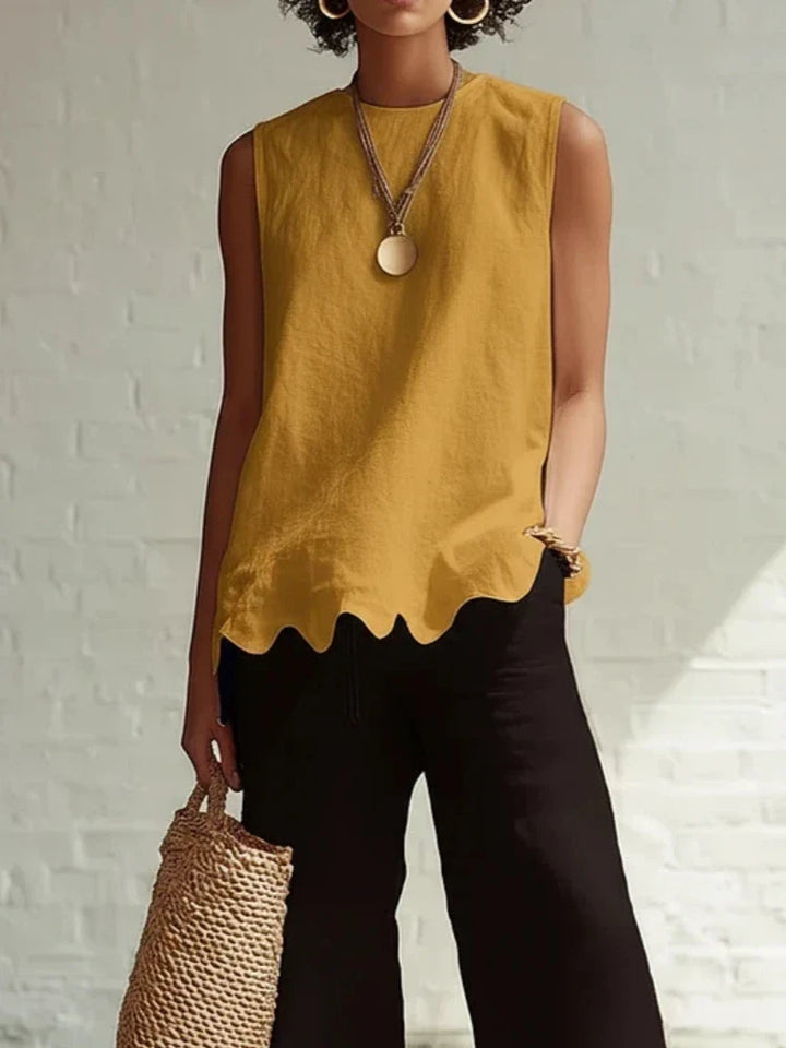 Bravelle Flowy Sleeveless Casual Top