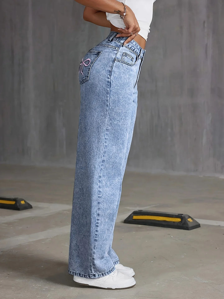Bella High Waist Wide Leg Jeans