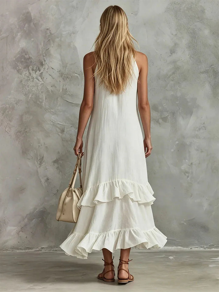 Ramona Elegant Ruffle Wedding Guest Dress