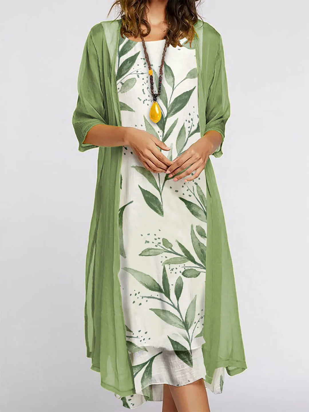 Vera Floral Cardigan Midi Dress