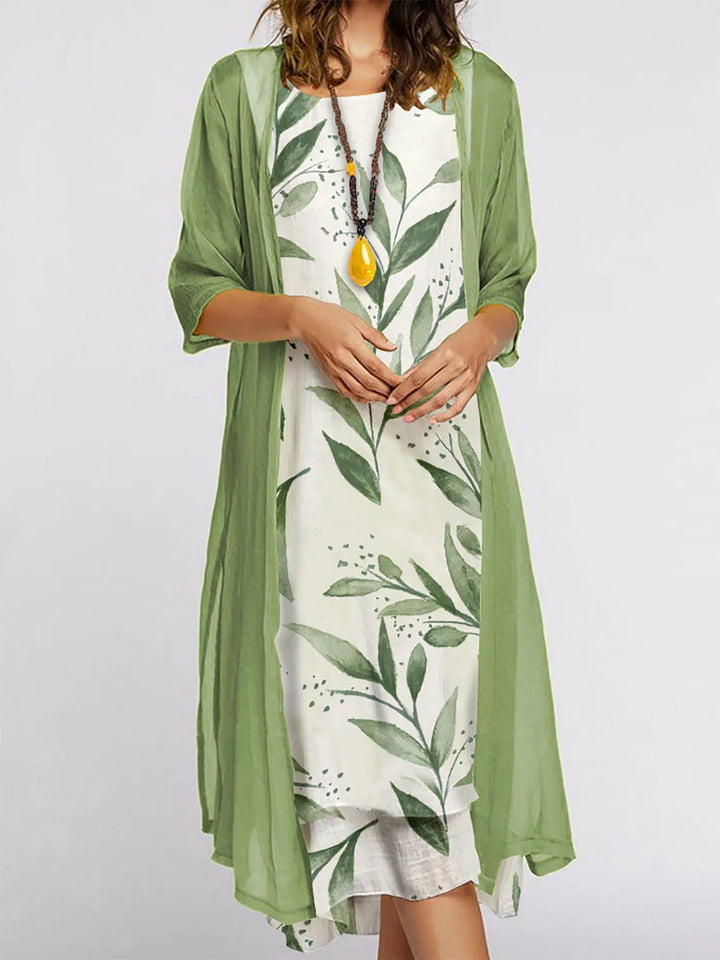 Vera Floral Cardigan Midi Dress